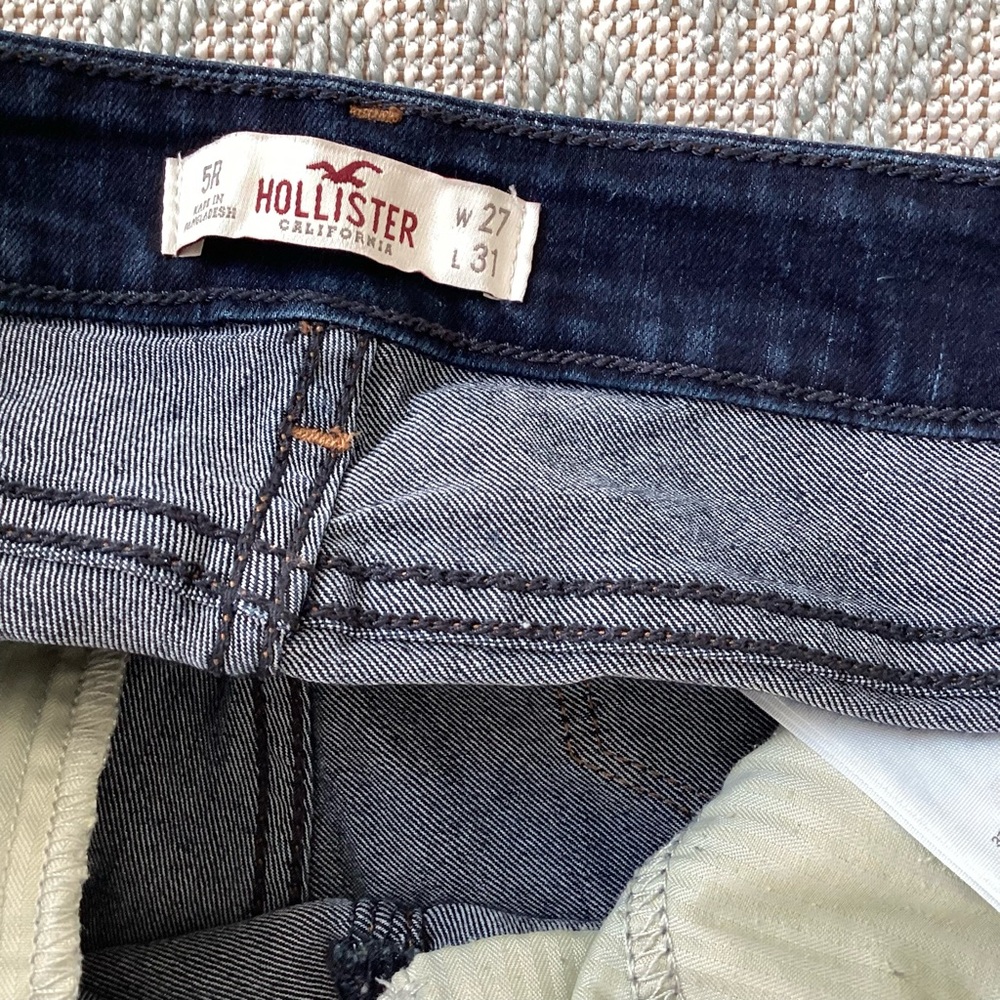 Hollister Dark Wash Low Rise Skinny Jeans W27 L31 - Picture 8 of 11